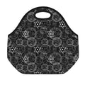 Black And White Mystic Witch Print Neoprene Lunch Bag