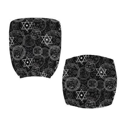 Black And White Mystic Witch Print Office Chair Cover