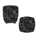 Black And White Mystic Witch Print Office Chair Cover