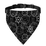 Black And White Mystic Witch Print Over The Collar Dog Bandana