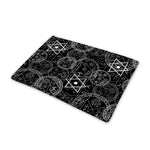 Black And White Mystic Witch Print Pet Cooling Mat Cover