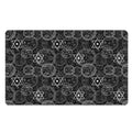 Black And White Mystic Witch Print Polyester Doormat
