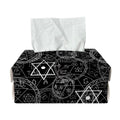 Black And White Mystic Witch Print Rectangle Tissue Box Cover