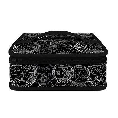 Black And White Mystic Witch Print Small Lunch Bag