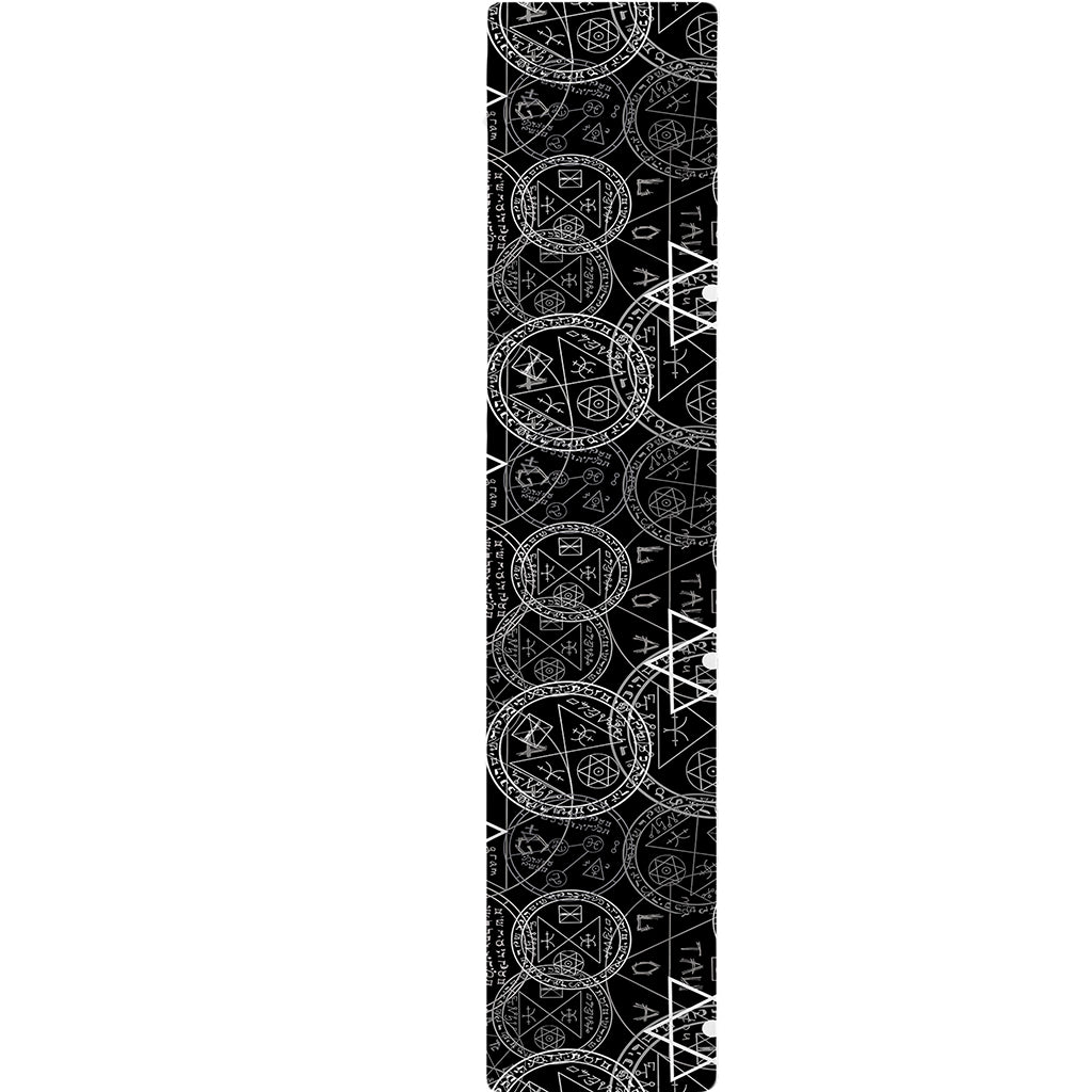 Black And White Mystic Witch Print Table Runner