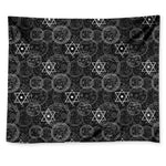 Black And White Mystic Witch Print Tapestry