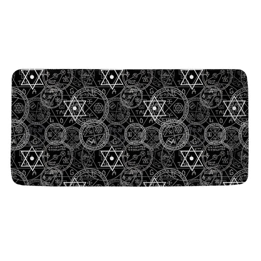 Black And White Mystic Witch Print Towel