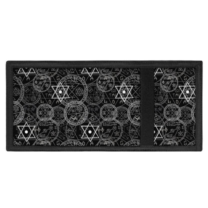 Black And White Mystic Witch Print Trifold Wallet