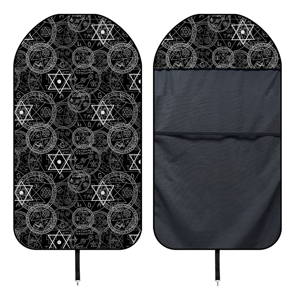 Black And White Mystic Witch Print Waterproof Car Seat Cover