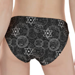 Black And White Mystic Witch Print Women's Panties