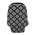 Black And White Navajo Pattern Print Baby Seat Cover
