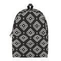 Black And White Navajo Pattern Print School Backpack