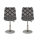 Black And White Navajo Pattern Print Bar Stool Covers