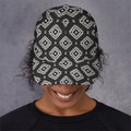 Black And White Navajo Pattern Print Baseball Cap