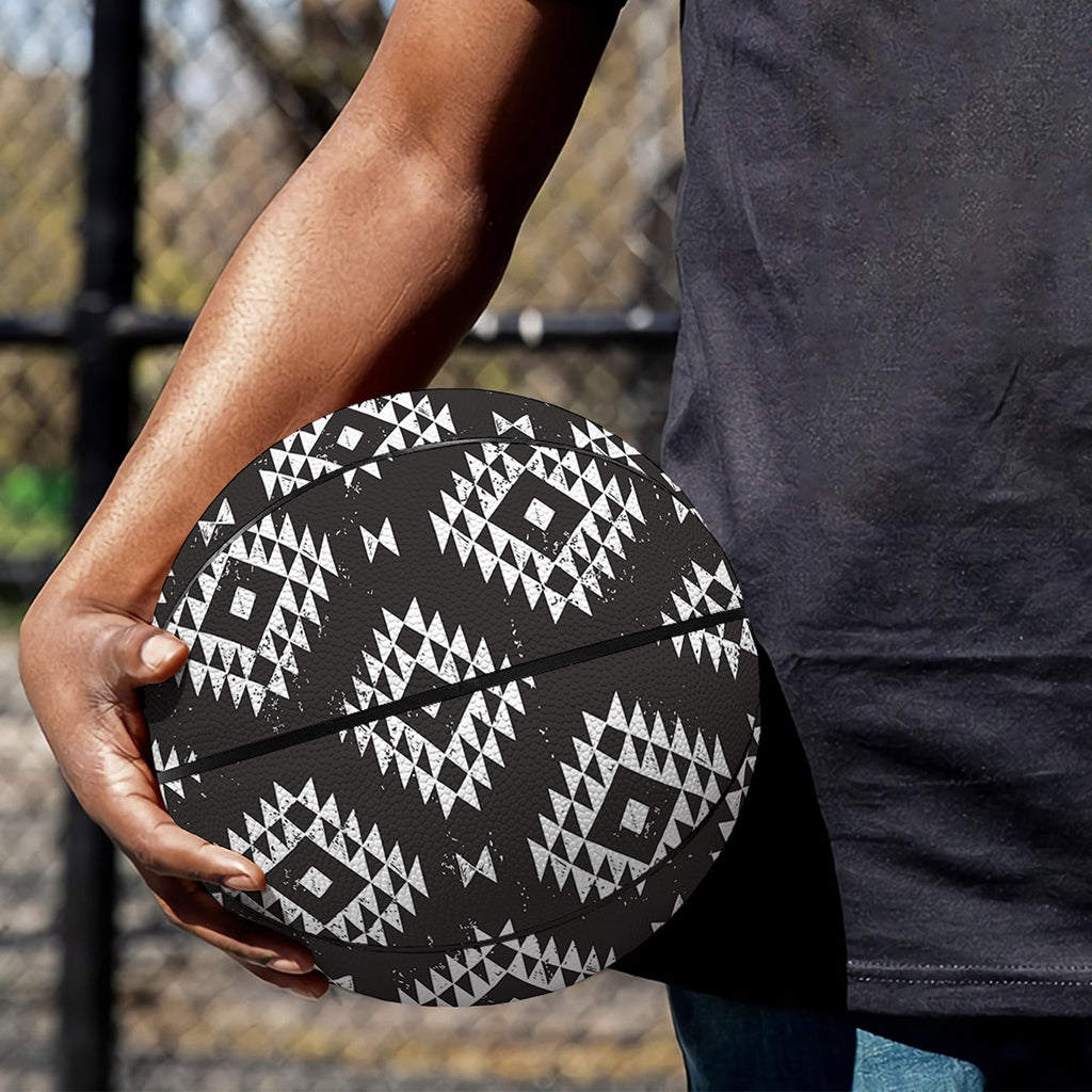 Black And White Navajo Pattern Print Basketball
