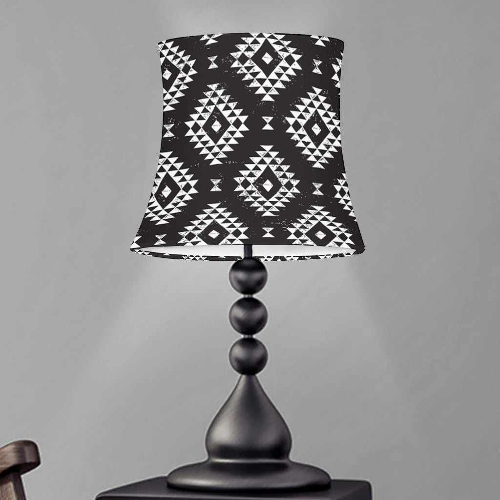 Black And White Navajo Pattern Print Bell Lamp Shade