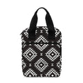 Black And White Navajo Pattern Print Bible Tote Bag