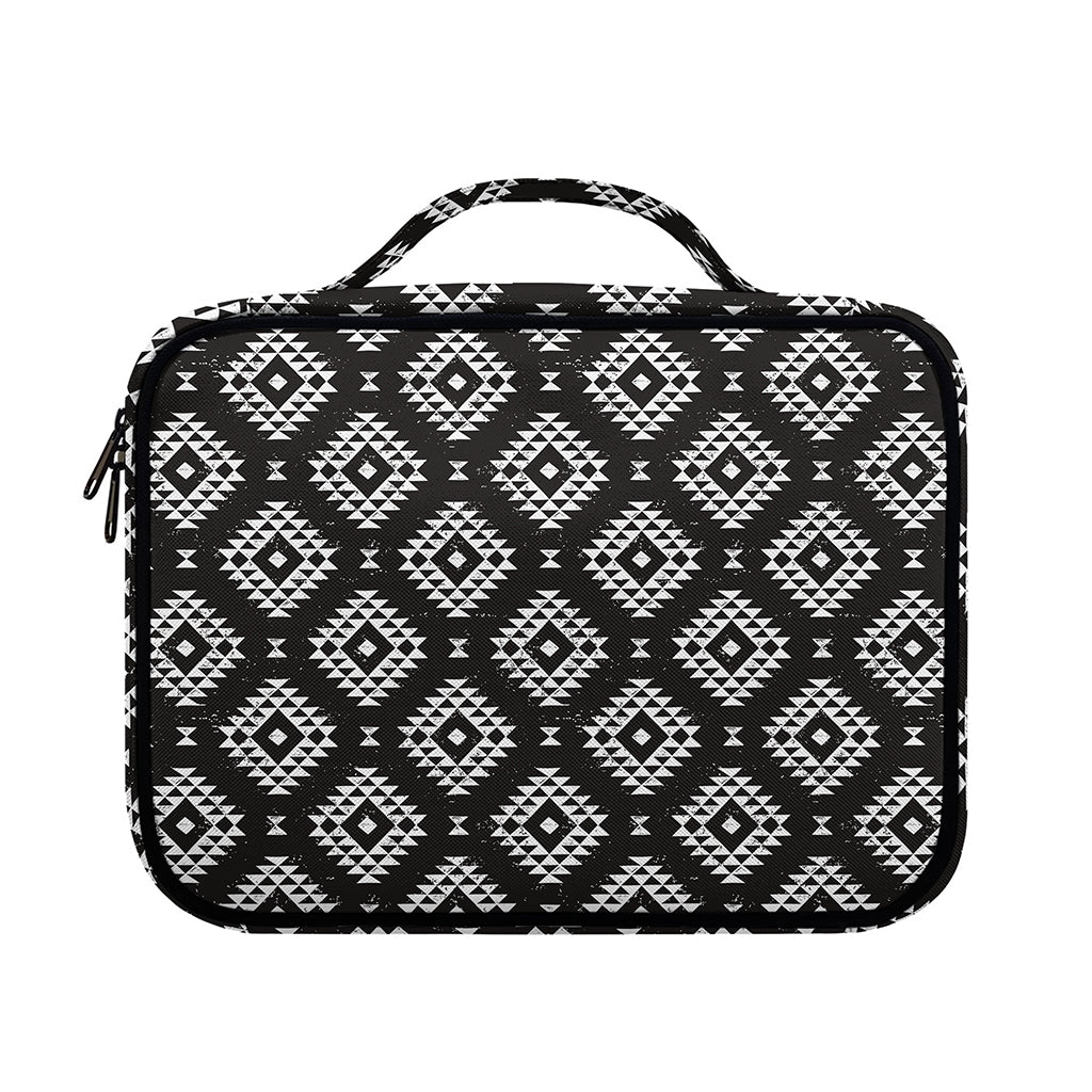 Black And White Navajo Pattern Print Briefcase Bible Bag