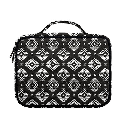 Black And White Navajo Pattern Print Briefcase Bible Bag