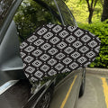 Black And White Navajo Pattern Print Car Side Mirror Covers