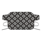 Black And White Navajo Pattern Print Car Windshield Snow Cover