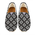 Black And White Navajo Pattern Print Casual Shoes