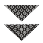 Black And White Navajo Pattern Print Dog Bandana