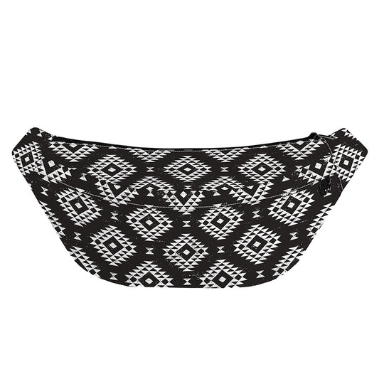 Black And White Navajo Pattern Print Fanny Pack