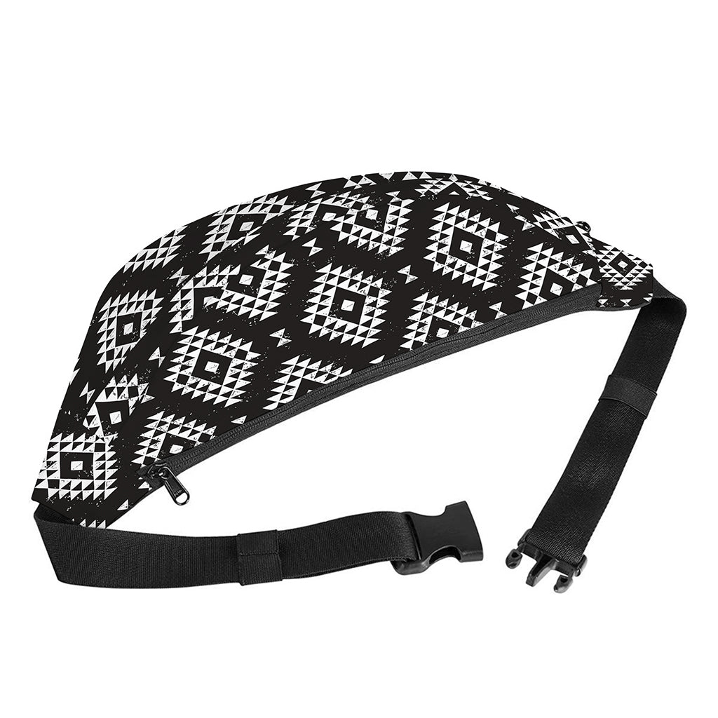 Black And White Navajo Pattern Print Fanny Pack