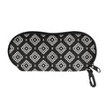 Black And White Navajo Pattern Print Glasses Case