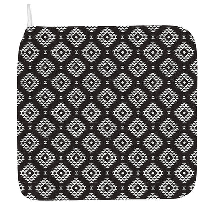 Black And White Navajo Pattern Print Hand Towel