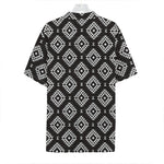 Black And White Navajo Pattern Print Hawaiian Shirt