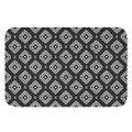 Black And White Navajo Pattern Print Indoor Door Mat