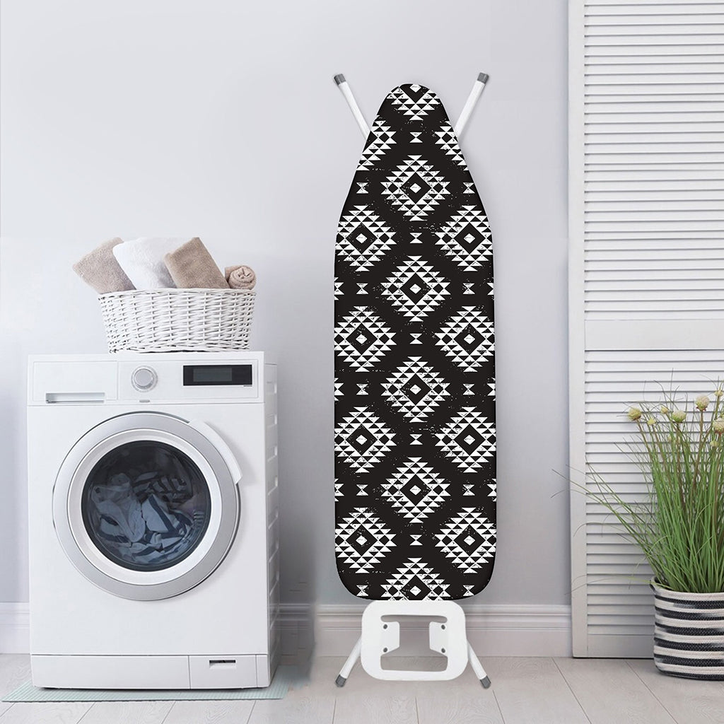 Black And White Navajo Pattern Print Ironing Board Cover