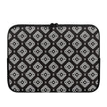 Black And White Navajo Pattern Print Laptop Sleeve