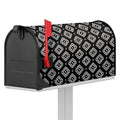 Black And White Navajo Pattern Print Mailbox Cover