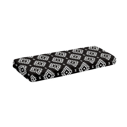 Black And White Navajo Pattern Print Piano Keyboard Cover