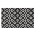 Black And White Navajo Pattern Print Polyester Doormat
