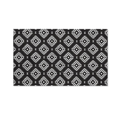 Black And White Navajo Pattern Print Polyester Flag