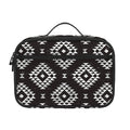 Black And White Navajo Pattern Print Portable Lunch Bag