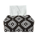 Black And White Navajo Pattern Print Rectangle Tissue Box Cover