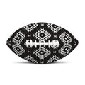 Black And White Navajo Pattern Print Rugby Ball