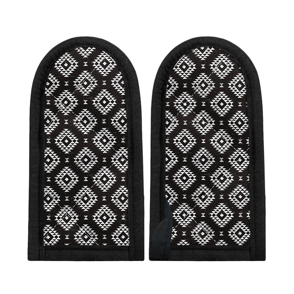 Black And White Navajo Pattern Print Skillet Handle Cover