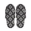 Black And White Navajo Pattern Print Slippers