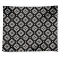 Black And White Navajo Pattern Print Tapestry