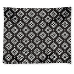 Black And White Navajo Pattern Print Tapestry