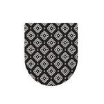 Black And White Navajo Pattern Print Toilet Lid Cover