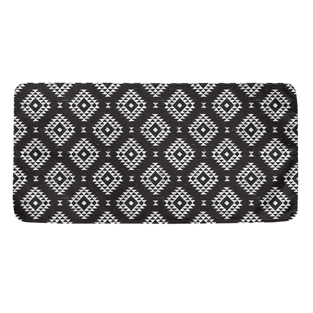 Black And White Navajo Pattern Print Towel