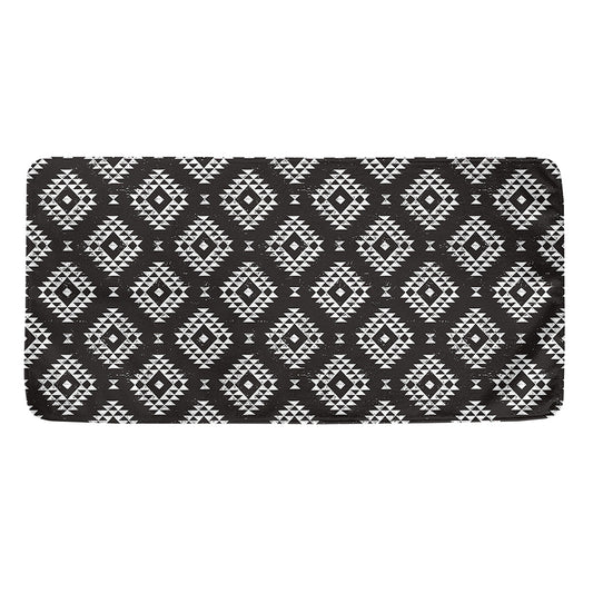 Black And White Navajo Pattern Print Towel