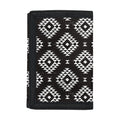 Black And White Navajo Pattern Print Trifold Wallet